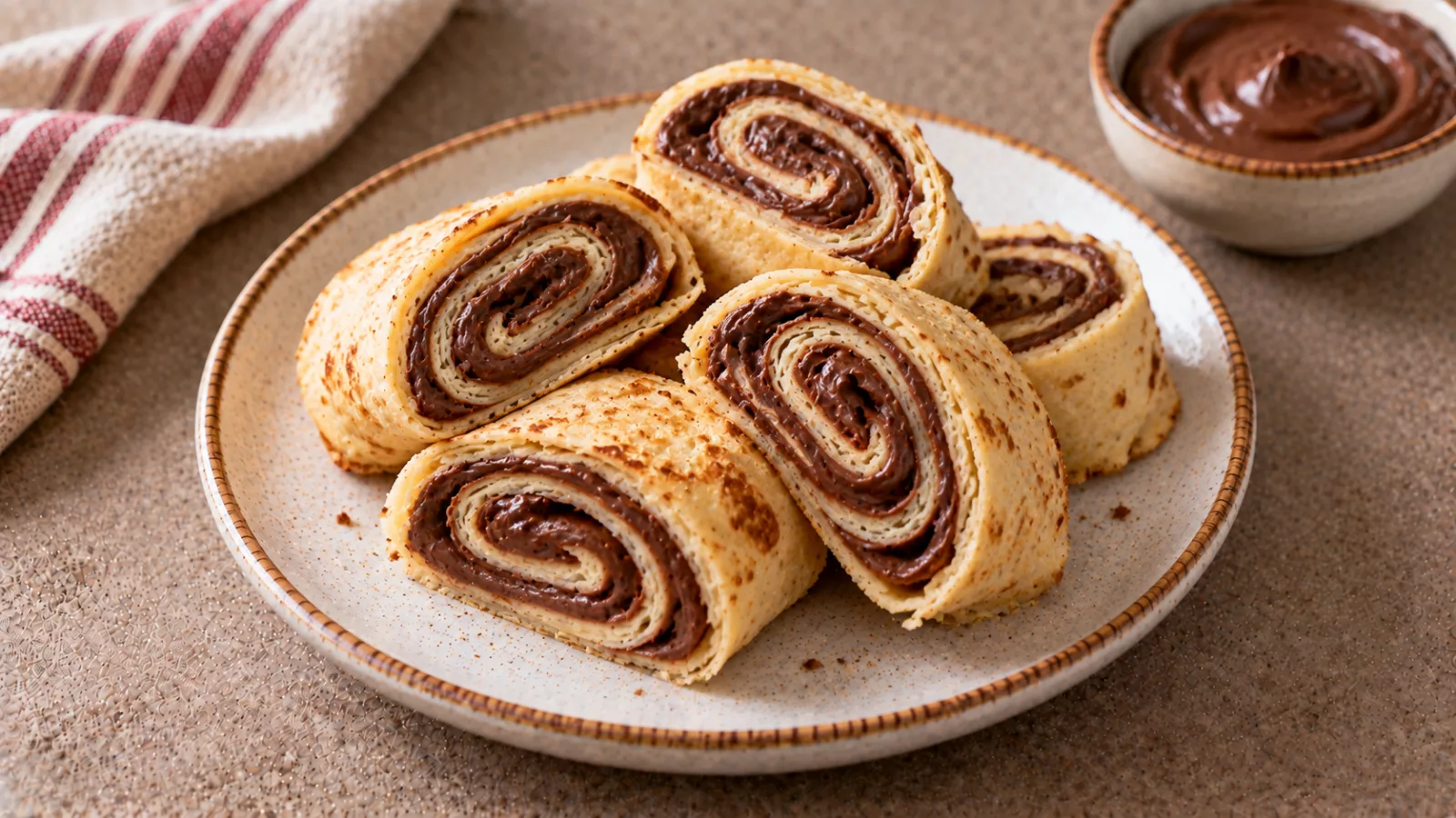 Crêpes con crema alla nocciola