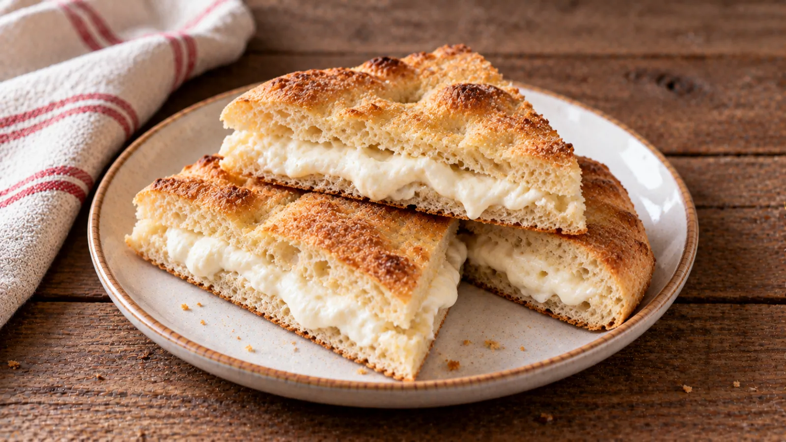 Pizza bianca con stracchino