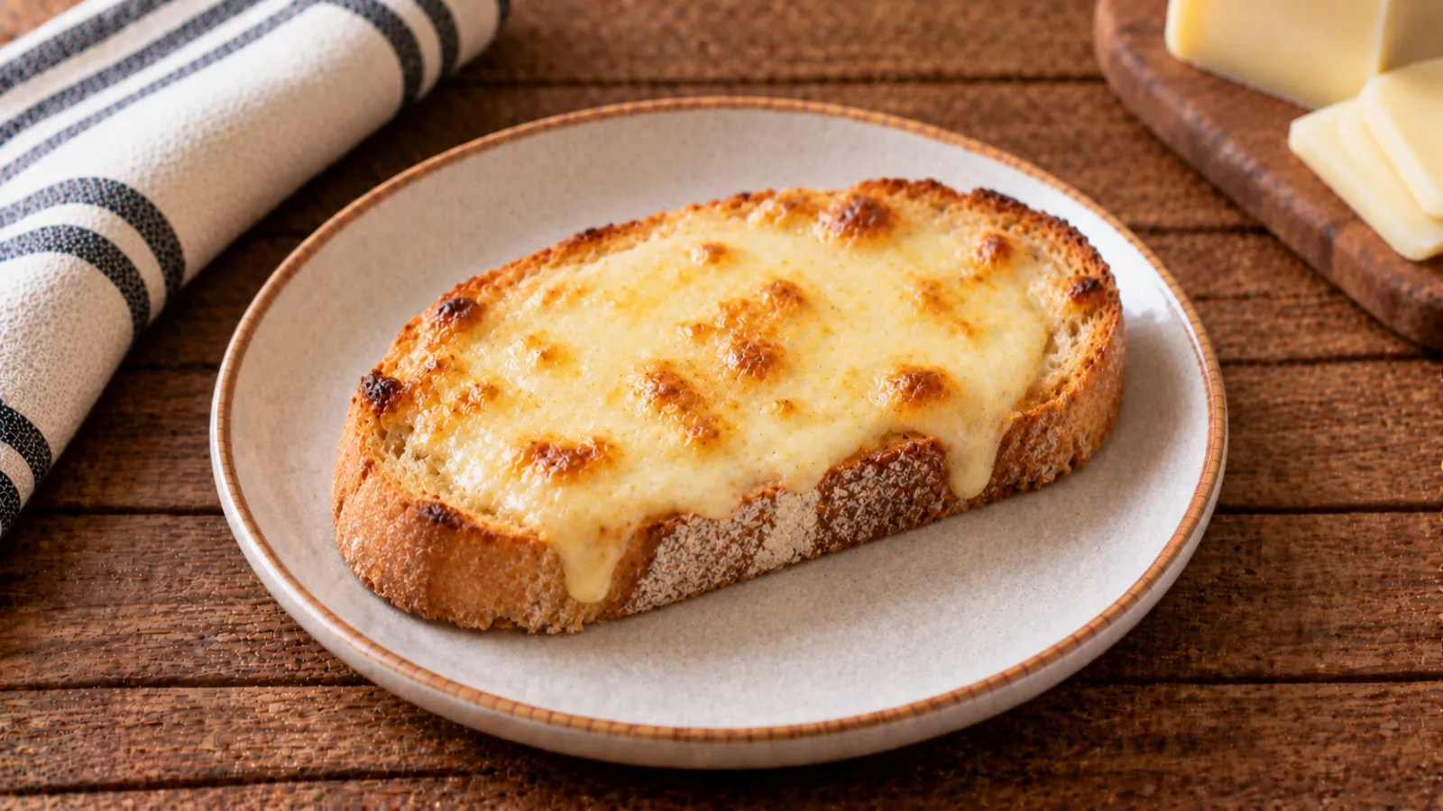 Bruschetta con formaggio fuso