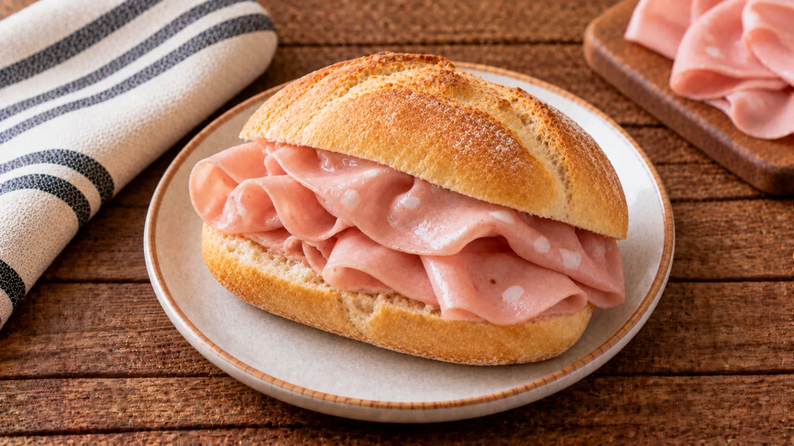 Panino con mortadella