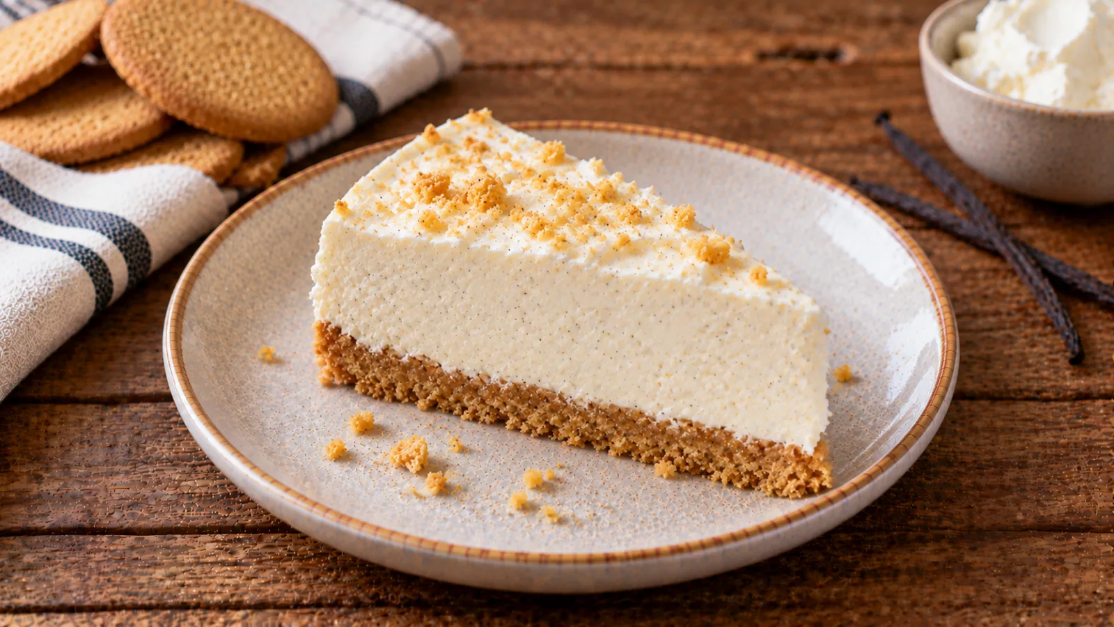 Cheesecake fredda alla vaniglia